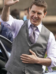 Tom Cruise Mission Impossible 7 Grey Vest