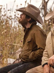 Dave Annable Yellowstone Brown Cotton Jacket