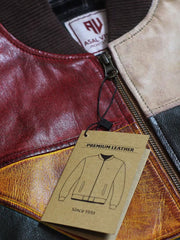 Sentinel Upcycled Patchwork Leather Jacket