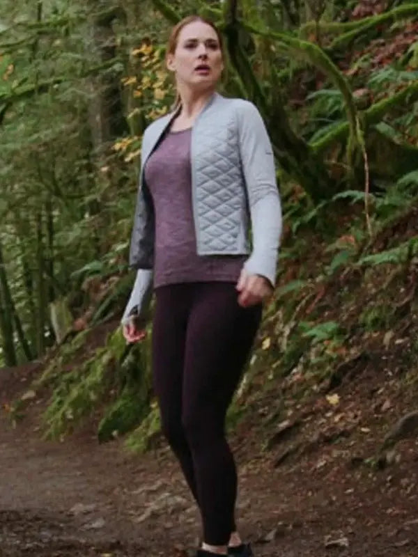 Virgin River Melinda Monroe Quilted Grey Jacket