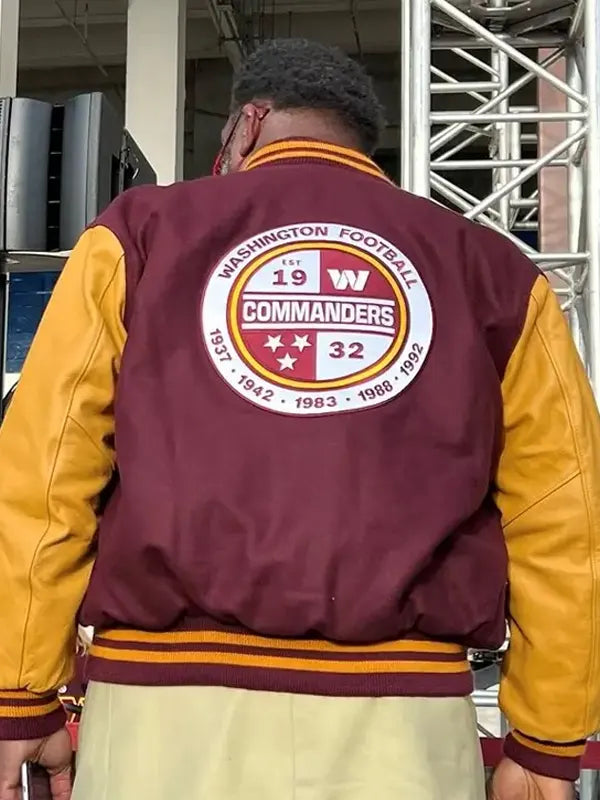Washington Commanders Varsity Bomber Jacket