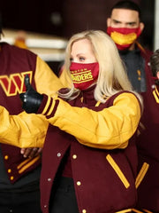 Washington Commanders Varsity Bomber Jacket