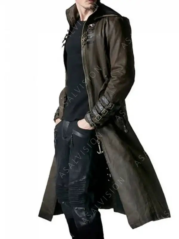 Steampunk and Post-Apocalyptic Wasteland Hooded Coat