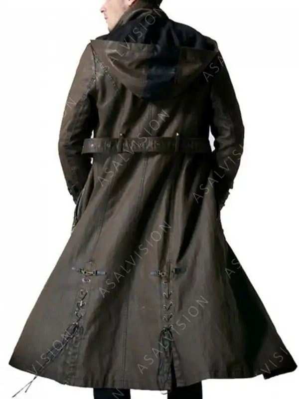 Steampunk and Post-Apocalyptic Wasteland Hooded Coat