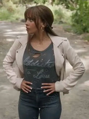 Wild Cards Max Mitchell White Leather Jacket