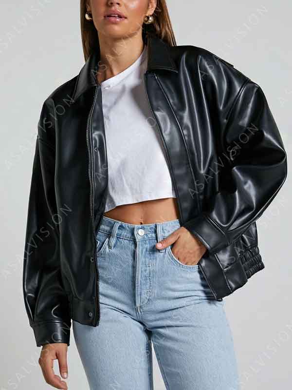 Lioness Kenny Black Bomber Jacket