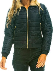Womens Rainbow Puffer Sunburst Jacket