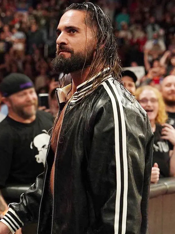 Seth Rollins WWE Monday Night Raw 2024 Leather Jacket