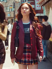 XO Kitty Season 2 Anna Cathcart Leather Blazer