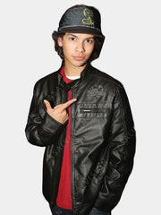 Xolo Mariduena Cobra Kai Planet Hollywood Leather Jacket
