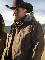 John Dutton Yellowstone Corduroy Brown Jacket