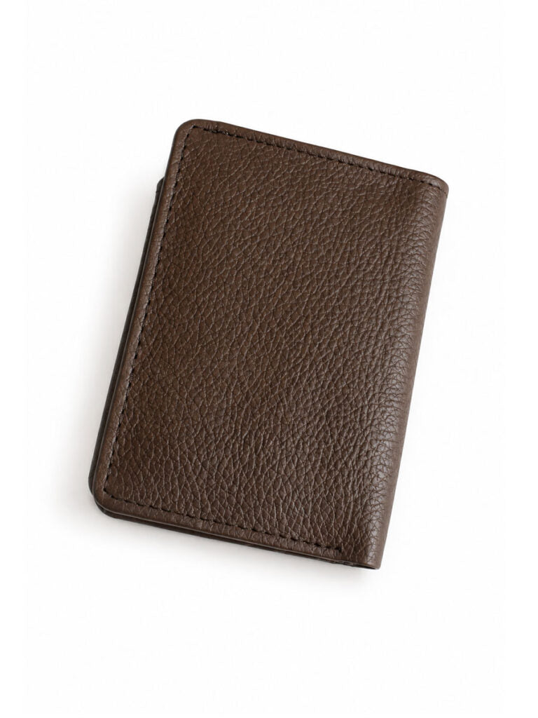 Bulk Brown Double Cash Slot Cow Leather Wallet (50 Pcs)